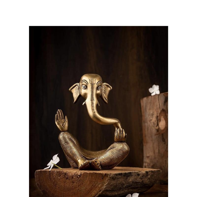 6 inch Modern Brass Ganesh Ji